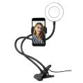 logilink aa0150 led ring fill light for smartphone 85 cm black extra photo 1
