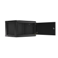 lanberg wall mounted rack 19 6u 600x450mm flat pack black extra photo 3