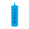 armac arcolor 3 3m 3x french outlets power strip blue extra photo 2