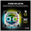 corsair cx 9010017 ww hydro x series xc7 rgb pro cpu water block 1700 1200 115x am5 am4 silver extra photo 3