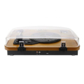 akai att 11btn wood turntable with built in speakers bluetooth usb and sd card recording extra photo 1