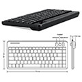 perixx periboard 706plus us wireless trackball keyboard extra photo 1