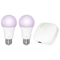 trust zrgb2 z1r zigbee starter set 2 rgb bulbs z1 zigbee bridge extra photo 1