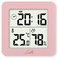 life princess hygrometer thermometer with clock pink extra photo 2