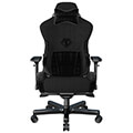 anda seat gaming chair t pro ii black fabric with alcantara stripes extra photo 1