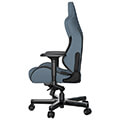 anda seat gaming chair t pro ii light blue black fabric with alcantara stripes extra photo 2