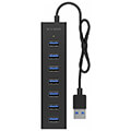 icy box ib hub1700 u3 7 port hub with usb type a interface and power supply extra photo 2