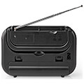 nedis rdfm1340gy fm am radio 18 w carrying handle grey black extra photo 1