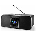 nedis rdin5005bk internet radio 42 w dab fm bluetooth remote control black silver extra photo 1