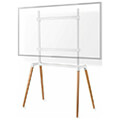 nedis tvsm7250wt tv floor stand 60 75 up to 40 kg scandanavian design white beech extra photo 1