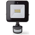 nedis wifilofs20fbk smartlife floodlight motion sensor 1500lm wi fi 20w dimmable white aluminium extra photo 1