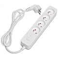savio lz 08 surge protection power strip 4 sockets 3m extra photo 1