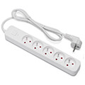 savio lz 09 power strip 5 sockets 3m surge protection extra photo 1