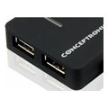 conceptronic c4pusb2 4 port usb 20 travel hub extra photo 1 conceptronic c4pusb2 4 port usb 20 travel hub extra photo 1