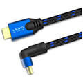 savio cl 147 hdmi m v21 angular 18m 8k copper blue black gold plated ethernet 3d extra photo 1