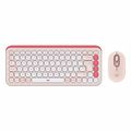 logitech 920 013142 pop icon combo wireless bluetooth keyboard and mouse set rose off white extra photo 3