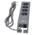 philips spn3140a 60 4 outlets surge protection 2m black extra photo 2