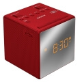 sony icf c1tr alarm clock with fm am radio red extra photo 1