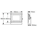 geyer lprm10w3 proboleas led 10w 3000k 850lm ip65 mayros extra photo 1