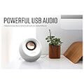 creative pebble v3 minimalistic 20 usb c desktop speakers white extra photo 2