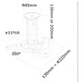 neomountsby newstar beamer c80white projector ceiling mount white extra photo 6 neomountsby newstar beamer c80white projector ceiling mount white extra photo 6