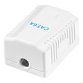 logilink np0096 cat6a wall outlet 1x rj45 shielded pure white extra photo 1
