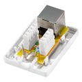 logilink np0096 cat6a wall outlet 1x rj45 shielded pure white extra photo 2