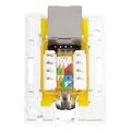 logilink np0096 cat6a wall outlet 1x rj45 shielded pure white extra photo 3