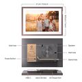 arzopa 101 digital photo frame brown d10 br extra photo 1