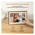 arzopa 101 digital photo frame gold extra photo 1