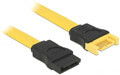 delock 82856 sata 3 extension cable 1m yellow extra photo 1