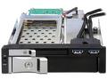 delock 47209 525 mobile rack for 1 x 25  1 x 35 sata hdd 2 x usb 30 ports extra photo 1
