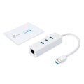 tp link ue330 usb 30 3 port hub gigabit ethernet adapter 2 in 1 usb adapter extra photo 2