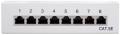 goobay 68882 8 port stp cat5e 1u patch panel grey extra photo 1