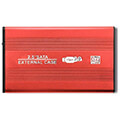qoltec external hard drive case hdd ssd 25 sata3 usb 30 red extra photo 2
