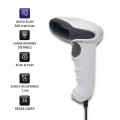 qoltec barcode reader 1d ccd usb white extra photo 2