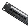 qoltec patch panel 24 ports cat6 utp black extra photo 2