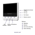 qoltec video doorphone theon 7 tft lcd 7 white extra photo 2