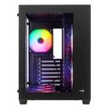 case aerocool dryft bk v1 midi tower tempered glass black extra photo 1