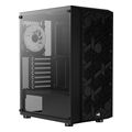 case aerocool hive frgb g bk v3 midi tower tempered glass black extra photo 1