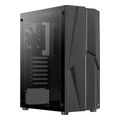 case aerocool mecha v1 midi tower tempered glass black extra photo 1