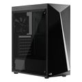 case aerocool shard g bk midi tower tempered glass black extra photo 1