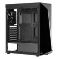 case aerocool shard g bk midi tower tempered glass black extra photo 5