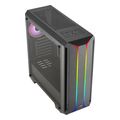 case aerocool skyline argb with argb back fan midi tower tempered glass black extra photo 11