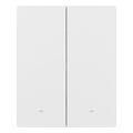 sonoff m5 2c 80w matter smart wall switch 2 channels white for frame extra photo 1