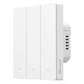 sonoff m5 3c 80w matter smart wall switch 3 channels white for frame extra photo 1