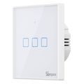 sonoff t2eu3c tx 3 channel wi fi rf 433 touch wall switch ultra white extra photo 1
