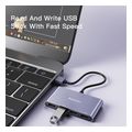 yesido hb12 usb hub 4in1 grey extra photo 2