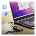 yesido hb19 usb usb c hub 4in1 grey extra photo 3
