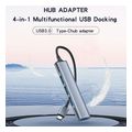 yesido hb17 usb c hub 4in1 grey extra photo 2 yesido hb17 usb c hub 4in1 grey extra photo 2